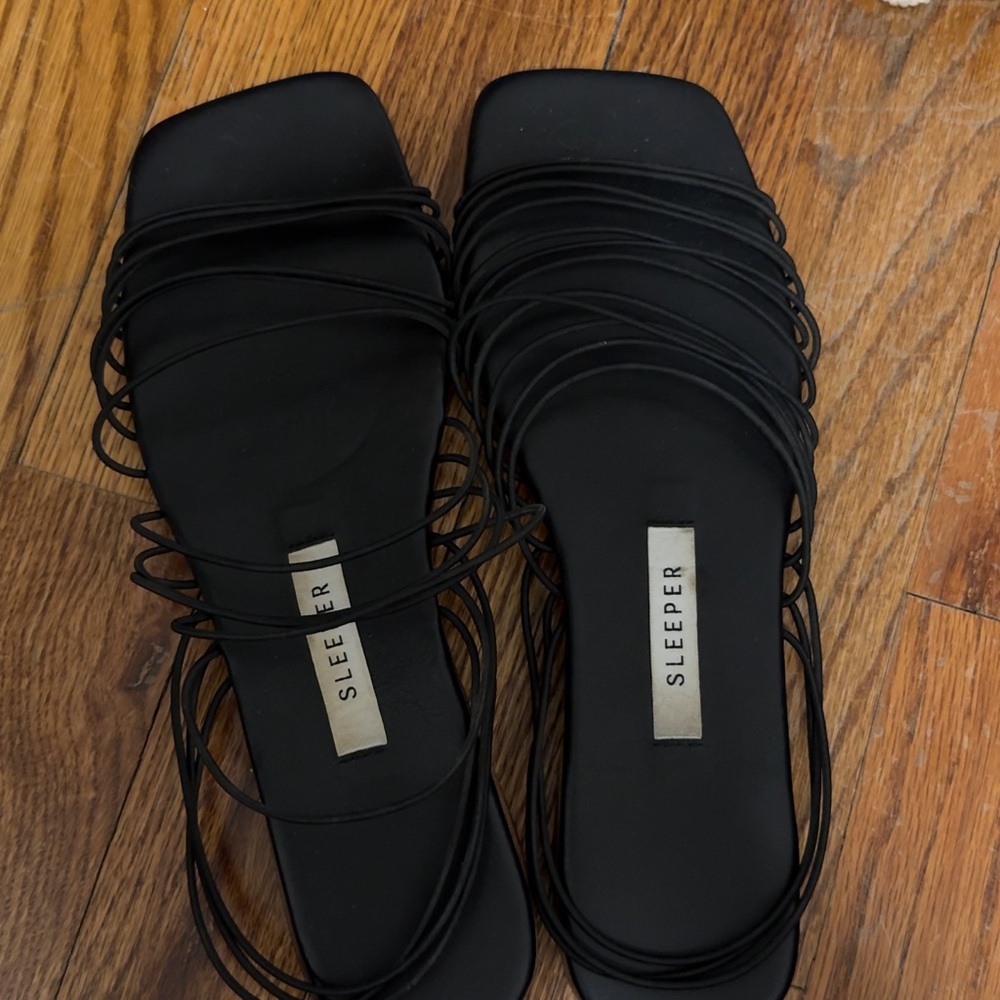 Sleeper Black Macaroni Sandals